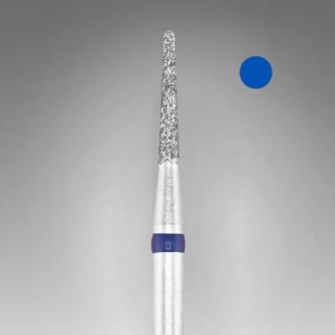 Imagem de Ponta de unha azul hemisférica em forma de cone 1,4 mm média - modelagem de borda de unha de precisão e correção de comprimento, para unhas naturais e artificiais, haste de 2,3 mm. Para manequim russo