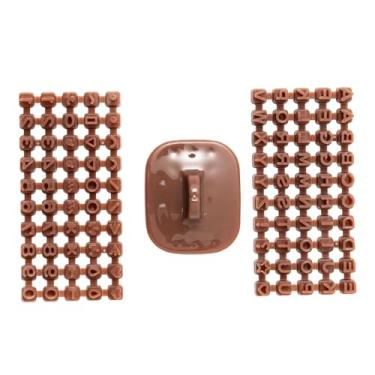 Imagem de KiBcsLic Carimbos de letras de, ferramentas de carimbo, ferramentas de cerâmica, mini carimbos de letras do alfabeto e números, gravador de fondant para