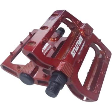 Imagem de Pedal Aluminio Plataforma 9/16 Vermelho Absolute Brutus