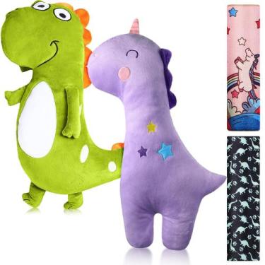 Imagem de Pacote com 4 almofadas de cinto de segurança para crianças, assento de