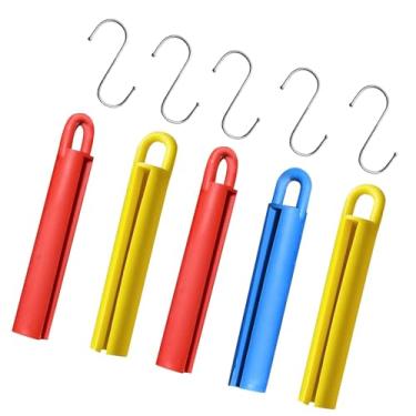 Imagem de Aymzbd Organizador de Armazenamento de Cabides para Tacos de Sinuca com 5 Peças, Organização, Endireitamento E Manutenção Profissional de Tacos com Ganchos P