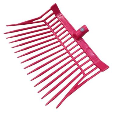 Imagem de Generic Garfo de reposição para esterco de cavalo com dentes angulares, ancinho reutilizável para esterco de cavalo para de feno e grama, transplante, Rosa