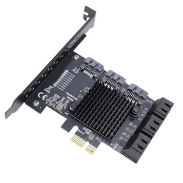 Imagem de Jectse Cartão de Expansão PCIE 1X Serial ATA, 9 Portas SSD PCIE3.0 GEN3 6Gpbs Cartão Adaptador Com Design Hot Swappable para 11 2003, Suporta NCQ, AHCI, Linux