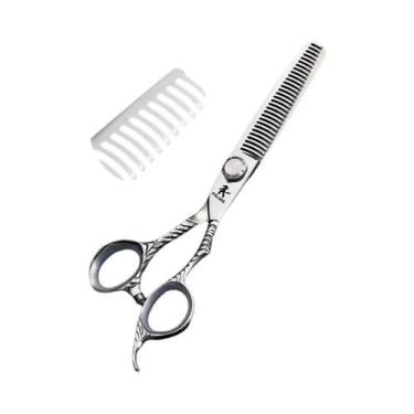 Imagem de Tesoura Profissional Para Salão De Beleza 6.0 Com Parafuso Superior, T