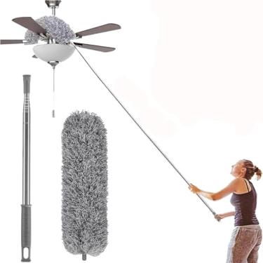 Imagem de Espanador Telescópico de Microfibra, Extensível até 2,80 Metros, para Teto e Persianas