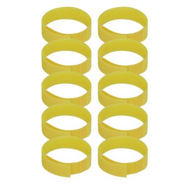 Imagem de GLOGLOW 10 coleiras de galo sem corvo, antigancho, gola de frango sem ruído, para evitar que galinhas gritem perturbadores vizinhos (amarelo)