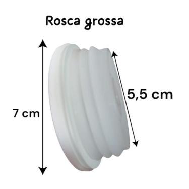 Imagem de Tampa Para Bombona Plástica De 200 Litros - Reuso - DM Tambores, Rosca