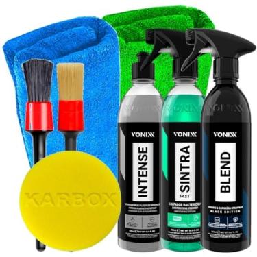 Imagem de Kit Blend Spray Black 500ml Vonixx Sintra Fast 500ml Vonixx Intense 500ml Vonixx e Acessórios Karbox