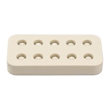Imagem de Pissente Molde de Silicone para Células de Rainha, Fabricação de Copos de Enxerto de Cera para Abelhas-Rainha, Moldes de Copos de Cera de Abelha, Ferramenta de Apicultura Com Remoção (Linha dupla)
