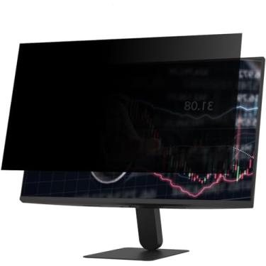 Imagem de XINDERS Tela de privacidade para monitor de computador, proteção ocular, antirreflexo, luz azul, tela de proteção de privacidade 50 cm, proporção de 16:9, pacote com 2