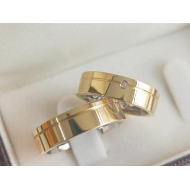 Imagem de Aliança ouro 18k com diamante - WOurives