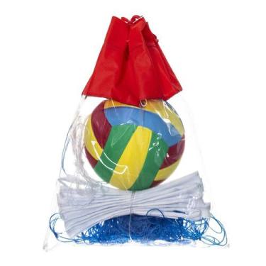 Imagem de Kit vôlei recreação 9 metros - Evo Sports, Azul
