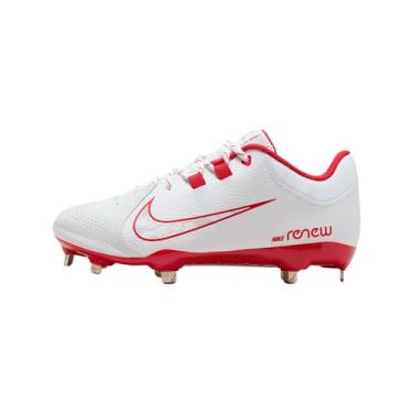 Imagem de Nike Chuteira feminina Hyperdiamond 4 Pro (FZ0922-102, branco/vermelho universitário/cinza lobo), Branco/vermelho universitário/cinza lobo, 34