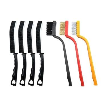 Imagem de Escova de limpeza de fendas - Escova de limpeza de argamassa, suprimentos de limpeza de casa, ferramentas de limpeza de lacunas, escova de limpeza de cerdas duras para uso doméstico