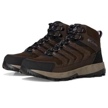 Imagem de Columbia Tênis feminino Strata Trail Mid impermeável para caminhada, Cordovan/granito roxo, 10 Wide