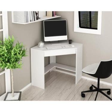 Imagem de Escrivaninha/Mesa Escritório De Canto Cr25064 Branca - MULTIMOVEIS