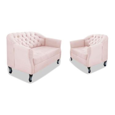 Imagem de Kit Namoradeira E Poltrona Julia A02 Rosê