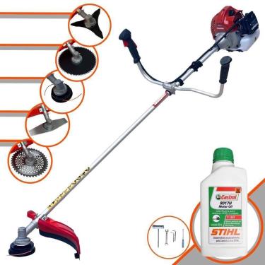 Imagem de Roçadeira Bcj521 Kawashima Carretel + 4 Lâminas + Óleo Stihl