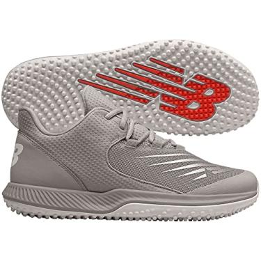 Imagem de New Balance Tênis de beisebol masculino FuelCell 4040 V6 Turf-Trainer, Cinza | Branco, 7.5