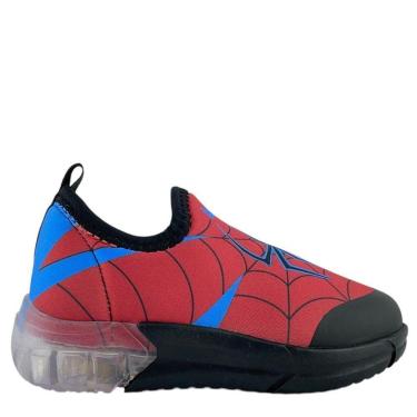 Imagem de Tênis Space Bibi Infantil Homem Aranha Preto Vermelho-Masculino