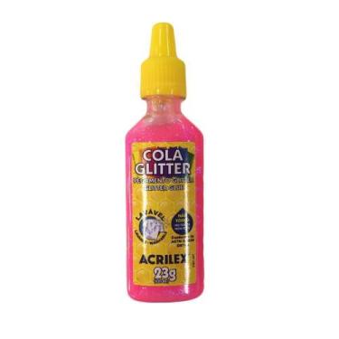 Imagem de Cola Glittler Acrilex 23g Pink - ACRILEX - ESCOLAR