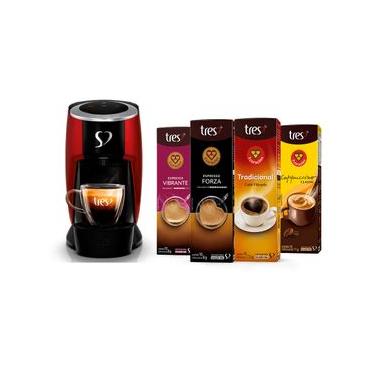 Imagem de Kit  Máquina Touch Vermelha  220V + 40 Cápsulas Kit Máquina Touch Vermelha  220V + 40 C...