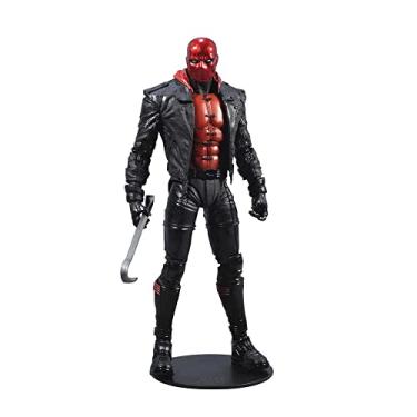 Imagem de McFarlane Toys DC Multiverse Red Hood from Batman: Boneco de três Coringas de 18 cm com acessórios