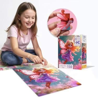 Imagem de Brinquedo Quebra Cabeça Infantil Fada Encantada 150 Peças