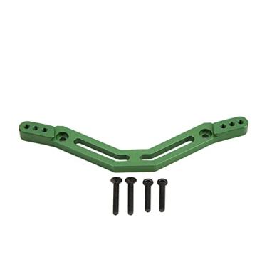Imagem de CUOFYUNL Suporte de amortecedor traseiro de metal para placa de amortecedor traseiro de carro ARRMA Granito 1/10 RC (verde)