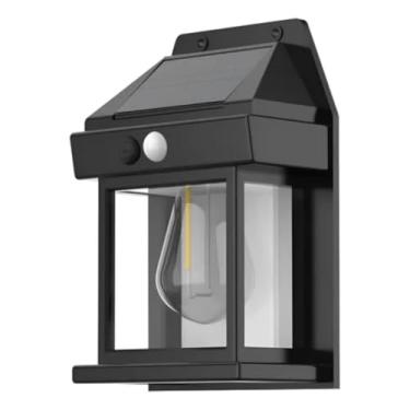 Imagem de Luminária Refletor Solar LED à Prova da Água e Poeira IP65 Sensor De Movimentos Parede - Luz Quente