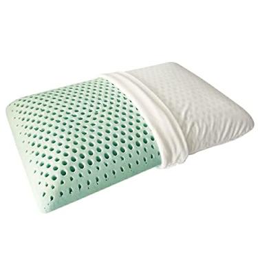 Imagem de Almofadas de cama e posicionadores Travesseiro de látex, travesseiro de cama de látex natural, pllows de pescoço para dormir, travesseiro de cuidado para pescoço travesseiro de espuma de látex