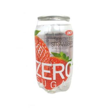 Imagem de Refrigerante Coreano Zero Sugar Sabor Morango 350ml - Okf