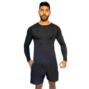 Imagem de Camisa Térmica Masculina Blusa Térmica Proteção UV Fator 50+ - Traspad