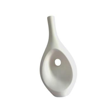 Imagem de Ｂｅｓｇａ Vaso para Arranjos de Flores Secas, Ornamento Moderno E Simples, Vaso Decorativo para Entrada Ou Mesa de Cabeceira, Branco, S