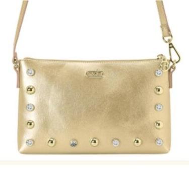 Imagem de Bolsa Beira Rio Tiracolo Alça Transversal Dourada-Feminino