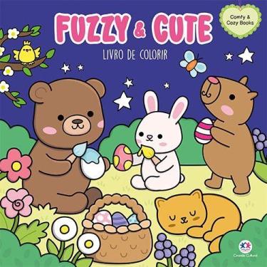 Imagem de Livro - Fuzzy and Cute - Livro de Colorir