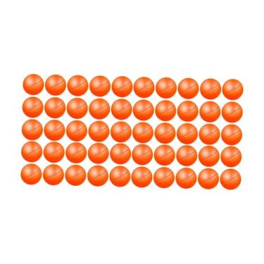Imagem de Yunhgft Conjunto de 45 Bolas de Bingo, Bolas de Rifa, Bolas Ocas para Jogos, Bolas Decorativas Redondas, Material PP Leve E Liso, Adequadas para Festas, Encon, Laranja, 45 a 50 Bolas