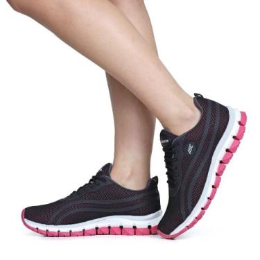 Imagem de Tenis Ortopedico Feminino Corrida Caminhada Academia Treino Exercício 