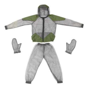 Imagem de Conjunto De Proteção Contra Mosquitos Com Capuz, Jaqueta De Malha, Cal
