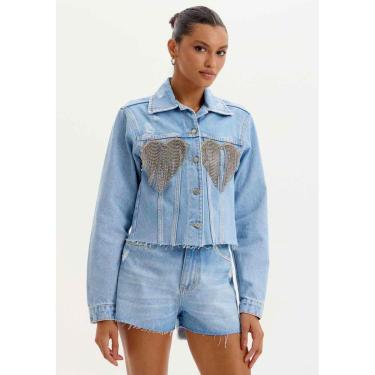 Imagem de Jaqueta Trucker Jeans Coração-Feminino