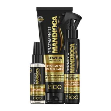 Imagem de Eico Kit Finalizadores Spray Fluído Proteção Térmica 120ml + Leave-In 