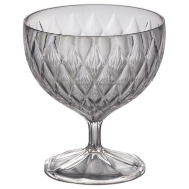 Imagem de Taça de Plástico para Sobremesa 350ml Cristal Glamour âmbar Plasutil ref.14253