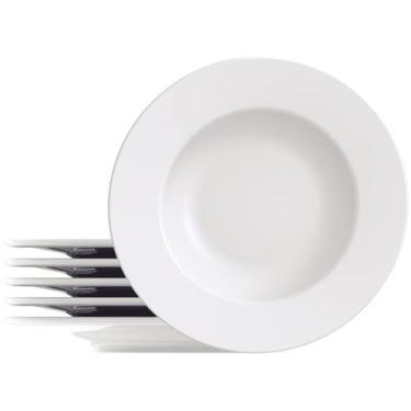 Imagem de Jogo de Pratos Redondo de Porcelana Branco Raso - Tramontina, Branco, 