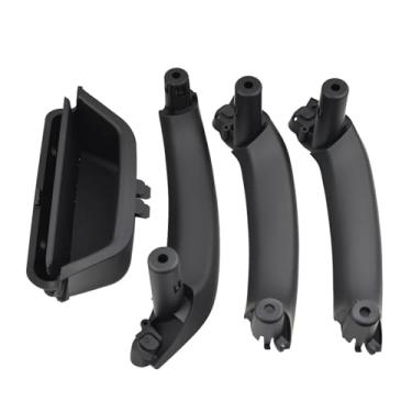 Imagem de Compatível Com BMW X3 X4 F25 F26 2010-2017 Auto Esquerda Direita Maçaneta Da Porta Interna Maçaneta Do Painel Da Porta Interna Puxar Guarnição Da Tampa 51419209213 51419209214(RHD Black 4pcs)