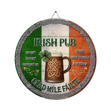 Imagem de Placa Decorativa De Madeira Estilo Retrô Com Trevo Da Sorte Para O Dia