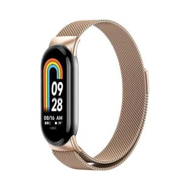 Imagem de Pulseira De Substituição Para Smartwatch Xiaomi Mi Band 8 NFC Milanese