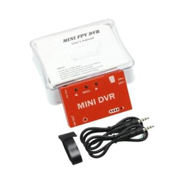 Imagem de Mini Gravador FPV DVR Com Interface NTSC/PAL, Bateria Integrada, Inter