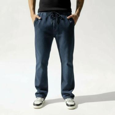 Imagem de Calça Denim Baggy Masculina Balão Larga Carpenter Dazzling - Mitchelgu