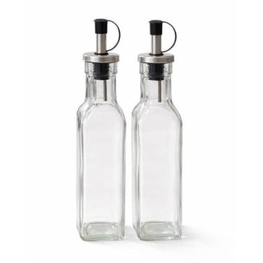 Imagem de Porta Azeite e Vinagre Vidro 250ml Galheteiro Dosador Azeiteira Vinagr