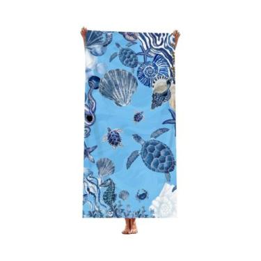 Imagem de Toalha De Natação Absorvente De Secagem Rápida Com Estampa De Tartarug